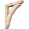 Ekena Millwork Thorton Slat Smooth Bracket w/ Offset Brace, Douglas Fir, 5 1/2"W x 30"D x 34"H BKT0604X30X34THR06SDF - alternate 1